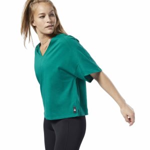 Reebok Training Supply T Shirt Damen - Grün - DE 309-YMX